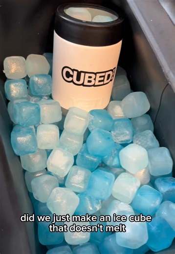 The ice cube that doesn’t melt. #reusableice #reusableicecubes #reusable #cubedice