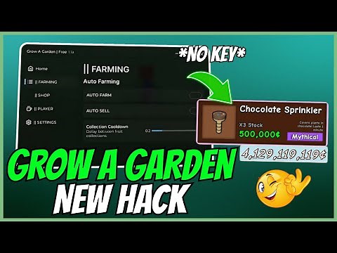 [2025 NEW UPDATE] GROW A GARDEN CHEAT FREE | AUTO BUY SEEDS, ENDLESS FERTILIZER, PET & MORE!