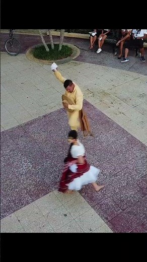 Peru's most beautiful traditional dance seen from above 🇵🇪💃 (Marinera)
