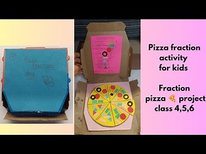 Pizza fraction activity/ fraction pizza making / maths fraction activity