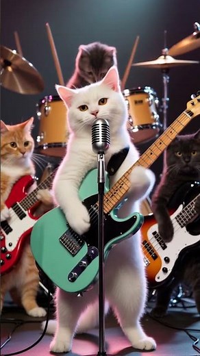 The Cat Rock Band is Back! 🎸🐾 | Fluffy Box Live on Stage