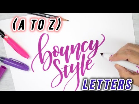 Bouncy letters (A-Z) practice #viral #youtubevideo #trending