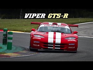 Chrysler Viper GTS-R - huge revs, flames and fly-by's