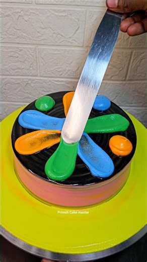 Chocolate Rainbow 🌈 Cake Amazing Design #cakedesign #youtube #chocolate #ytshorts #cakeart #food