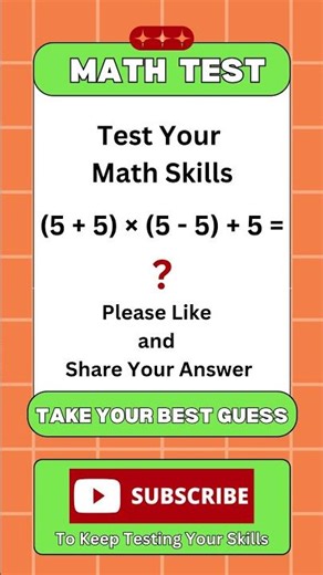 test your math skills #shorts #quiz #maths