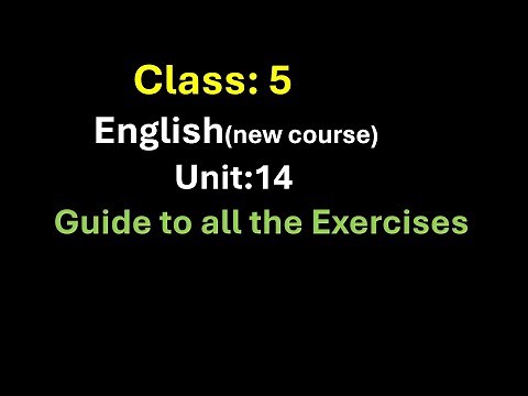 Class 5 English unit 14/exercise/grade 5 English unit 14 Guide