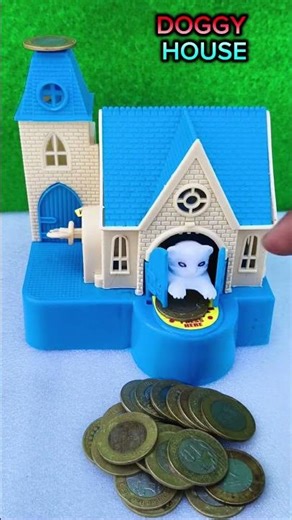 🐶"Dog House Bank Unbelievable FUN: Watch This Pup Collect🪙 Coins"#shorts