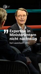 Er sei der Meinung, Expertise helfe in Ministerämtern, so der ehemalige Gesundheitsminister Karl Lauterbach. Auch wenn seine Nachfolgerin fachfremd ist, verdiene sie "eine Chance", so der SPD-Politiker bei "Markus Lanz". | ZDF heute