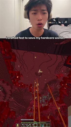 Minecraft I Crafted Fast To Save My Hardcore World 💀