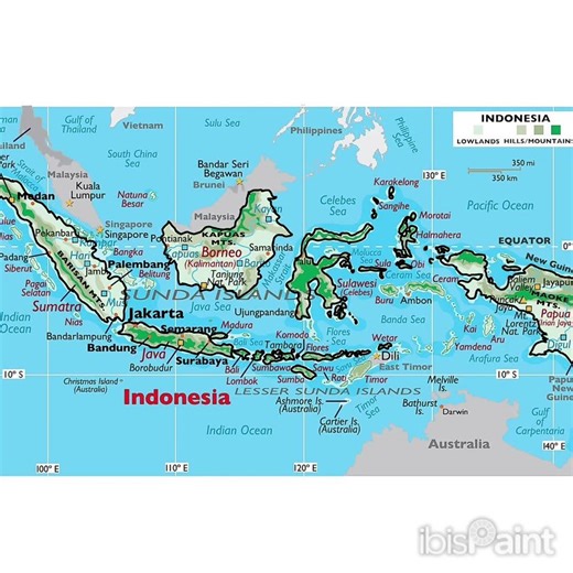 Drawing Map Of Indonesia 🇮🇩 | #drawing #art #drawingtutorials #shorts