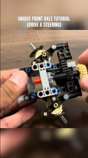 LEGO Technic Unique Front Axle with Drive & Steering Tutorial