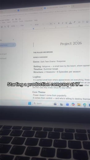 Welcome to Rihanna Reed Studios. A place where I create shows, films, and stories. First project: The Rules We Broke 🎬 #rihannareedstudios #youngfilmmaker #filmmaking #youngdirector #indiefilm