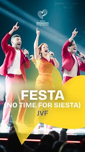 JVF — 🎵 Festa (No Time for Siesta) | MESC Final 2025 Ninżlu sal-FESTA ma' JVF! 🎺 🎙SINGERS: JVF (Jessika, Victorio, Fabrizio) ✒AUTHORS: Audun Agnar Guldbrandsen, Tom Hugo Hermansen, Emil Calleja Bayliss, Leire Gotxi Angel, Maria Cachia Abdilla, Alexander Nyborg Olsson, Erba' 🎧COMPOSERS: Audun Agnar Guldbrandsen, Tom Hugo Hermansen, Emil Calleja Bayliss, Leire Gotxi Angel, Maria Cachia Abdilla, Erba’ 📲 VOTING OPENS SOON - https://bit.ly/MESCJVF #Eurovision2025 #MESC2025 #Together4Music #Final