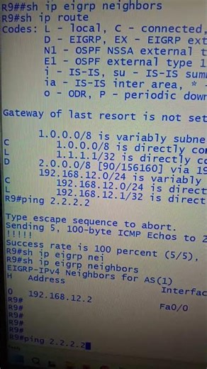 Routing problem in lab #ccna #networkdiscovery