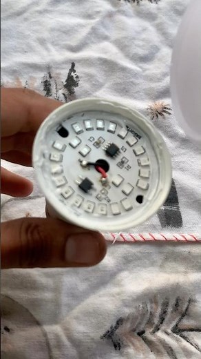 Installing Blue Colour Led Chip In Bulb #ledbulb