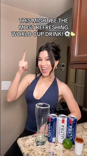 ⚽️THE MOST REFRESHING WORLD CUP DRINK! #drink #worldcup #fifa #michelobultra #easyrecipe #trending