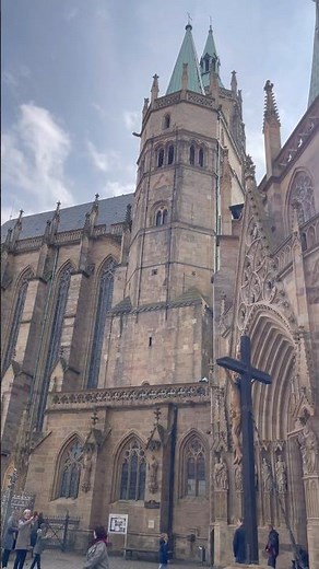 Erfurt Cathedral Germany | Historic Gothic Church in Europe #ytshorts #travel #trending #viral #live
