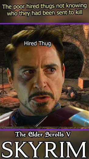 The Poor Hired Thugs Not Knowing Who They Had Been Sent To Kill #skyrim