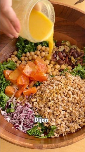 Massaged Kale Salad w/ Farro & Orange