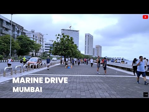 [WALKING TOUR] Walking Tour at Marine Drive, Mumbai | South Mumbai | City Vibes | Morning Ambience