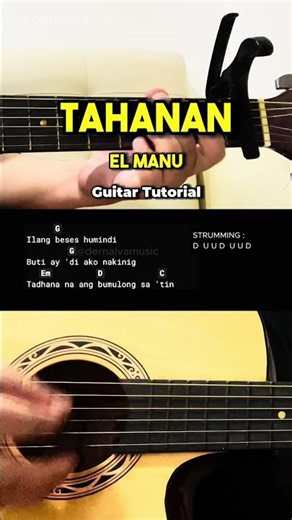 Tahanan - El Manu | Easy Guitar Tutorial For Beginners #guitarlesson #shorts