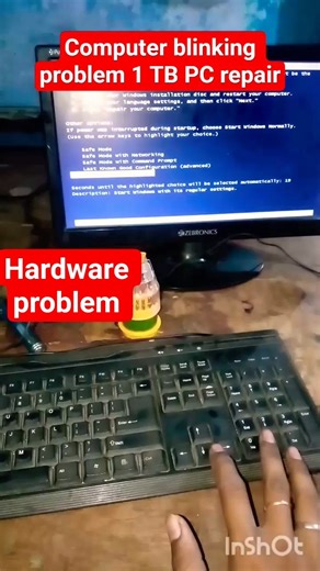 Computer blinking problem 1 TB PC repair#trending #youtubeshorts #shorts #shortsfeed #viral