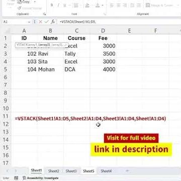 Merge Multiple Excel Sheets into One Sheet (Step-by-Step)