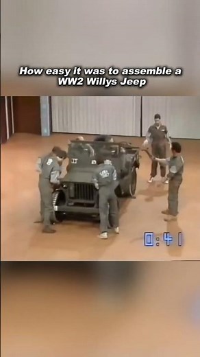WW2 Willys Jeep gets assembled in under 4 minutes