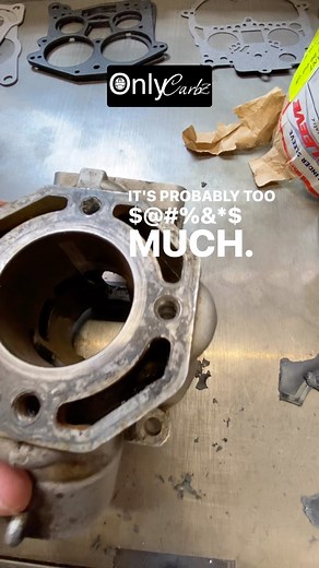 Lock tight… Know the difference, and don’t use to much! This was definitely red lock tight and way to much. Red lock tight has prevailing torque, which means when it breaks loose, it keeps balling up and making it harder to keep turning it. The proper stud locking agent would have broken loose and turned into powder not adding additional torque while loosening. Now I have to get that out 🤦🏻‍♂️ Stay tuned, our kx80 big wheel project is coming off the back burner! #kx80bigwheel #kawasaki #motocr