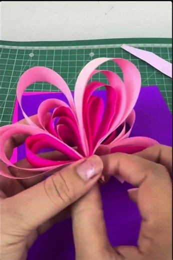 DIY paper tape flowers for spring