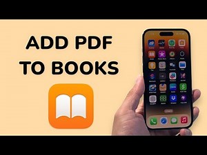 How To Add PDF To Apple Books App?