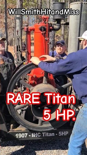 120-Year-Old IHC Titan 5HP RARE Hit Miss Engine #vintage #engine #nostalgia