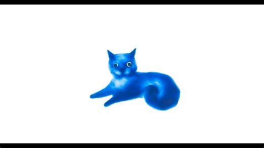 Plasticine on light table cat loop