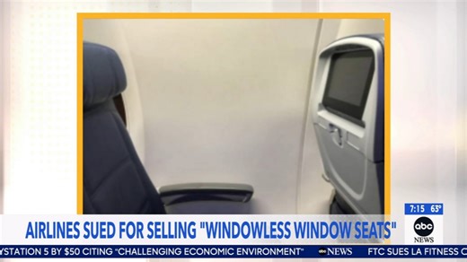 Passengers file class action suits over windowless window seats on Delta, United