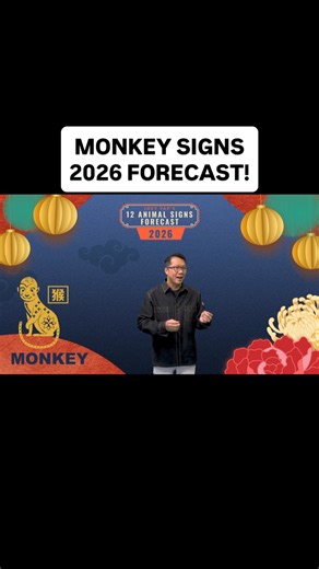 Joey Yap | Author, Consultant, Speaker on Instagram: "Here’s the full forecast for Monkey Signs in 2026. Comment FORECAST26 now to find the forecasts of the other 11 animal signs. #chineseastrology #lifetransformation #personalgrowth #bazi #successmindset"