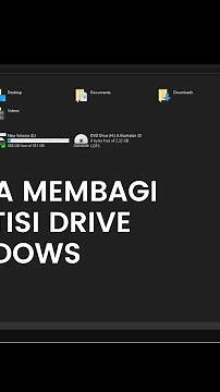 Cara Membuat Local Disk D Partisi Drive Baru