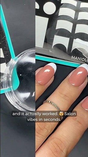 10/10 ⭐️⭐️⭐️⭐️⭐️ The EASIEST Way to Do French Tips at Home | Maniology DIY Manicure Nail Stamping