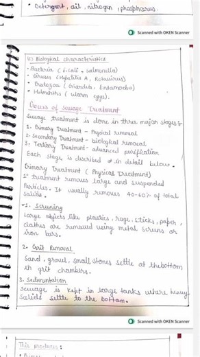 Sewage treatment, Community health nursing assignment,bsc nursing 5th semester