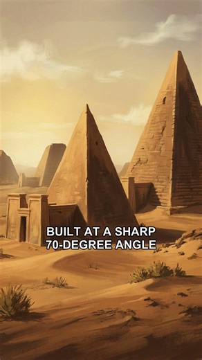 Why are these Nubian pyramids so steep?