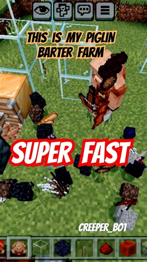 piglin barter farm in Minecraft#mincraft