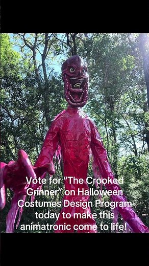 VOTE! For The Crooked Grinner on Halloween Costumes Design Program Today! #halloweencostumesideas