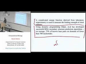 Lecture 20 - RNA Folding