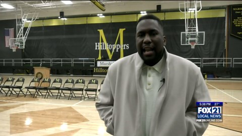 Marshall girls' basketball team receives pep rally send-off to state