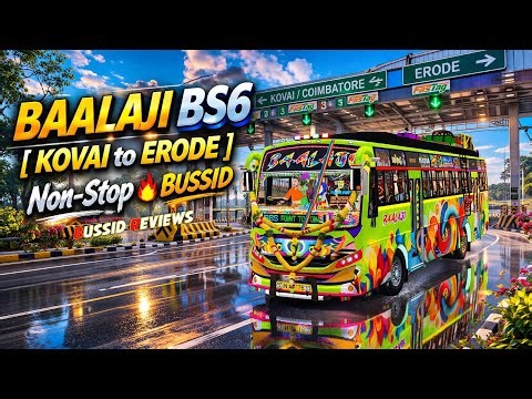 🎀🤩NEW BAALAJI😍BS6👑KOVAI to ERODE Non-Stop🔥Release in BUSSID