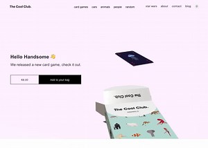 Interactive Card Throwing Deck - Awwwards