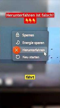 Warum du deinen PC FALSCH herunterfährst! #windows #techtips