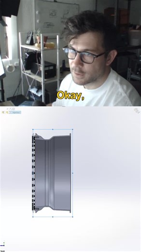 SkySteam on Instagram: "Rim Design 5/8 - Designing the centre of the rim now. Zero offset to start, but set up so it’s easy to change later. I didn’t lock myself into a final shape yet — just rough references to explore something classic. Yes, converting faces like this is risky. If the rim profile changes, those references can break. But sometimes it’s worth it to get fast visual feedback. Instead of fighting fillets at seam edges, I filleted using a sketch. It slightly increases thickness, add
