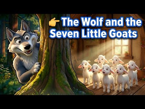 The Wolf and the Seven Little Goats 🐺🐐 | Kids Bedtime Story | Cartoon Animation