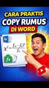 CARA GAMPANG COPY RUMUS MATEMATIKA DI MS. WORD SECARA RAPI #tutorial #microsoftword #windows