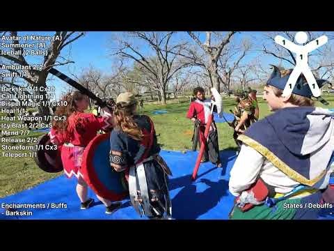 Amtgard LARP - Spring War 2026 - Druid POV - The Floor is Lava Battlegame